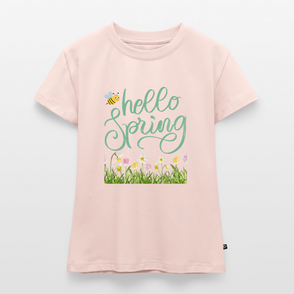 SLIM FIT Frauen Organic T-Shirt - Puderrosa