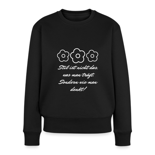 Frauen Premium Pullover - Schwarz