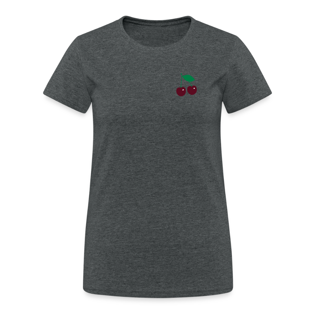 Frauen Gildan Heavy T-Shirt - Dunkelgrau meliert