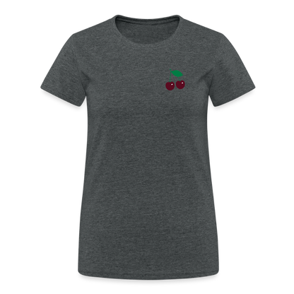 Frauen Gildan Heavy T-Shirt - Dunkelgrau meliert