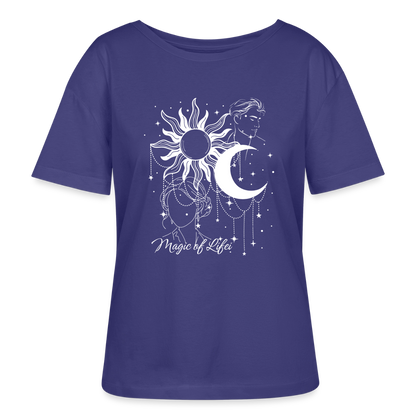 Relaxed Rundhals Frauen Bio-T-Shirt - Dämmerung