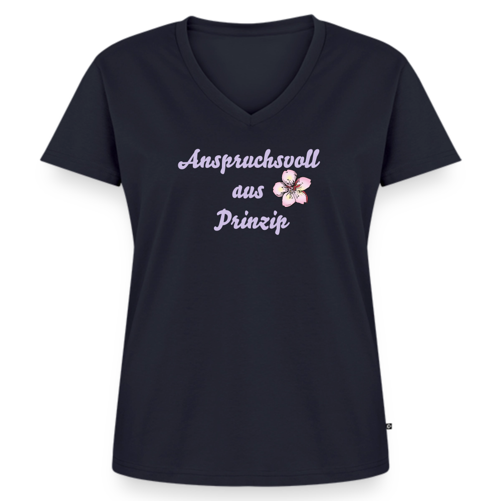 Frauen Bio-T-Shirt mit V-Ausschnitt von Stanley & Stella - Navy