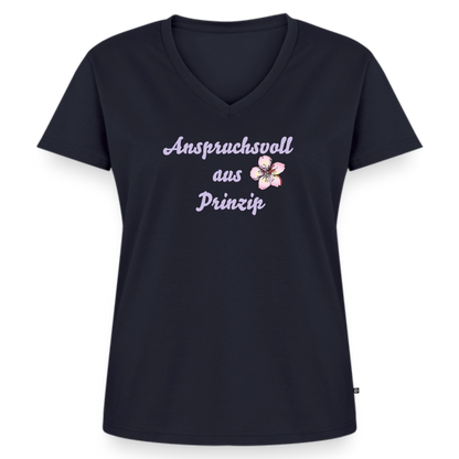 Frauen Bio-T-Shirt mit V-Ausschnitt von Stanley & Stella - Navy