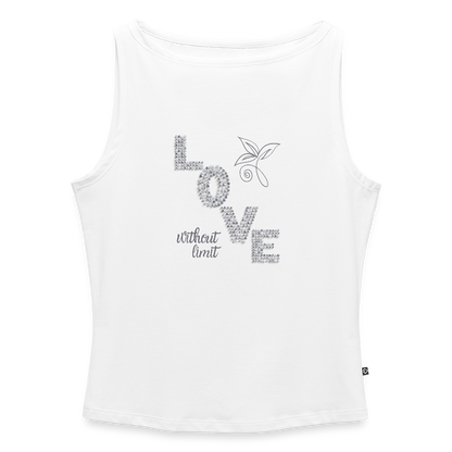 Frauen Tank Top mit U-Boot-Ausschnitt - Weiß