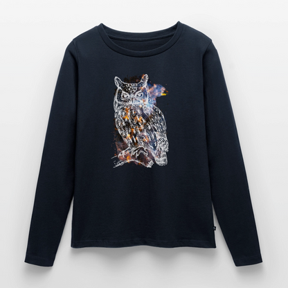 Frauen Premium Langarmshirt - Navy