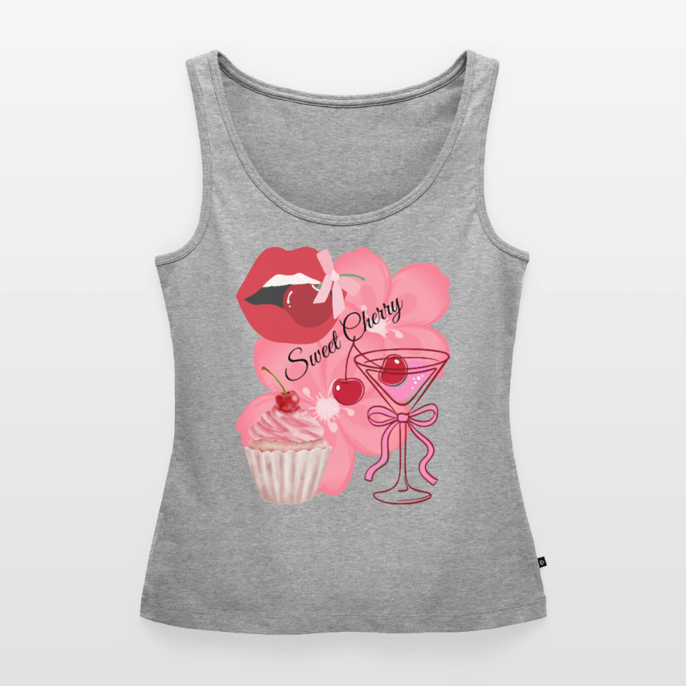 Frauen Premium Tank Top - Grau meliert