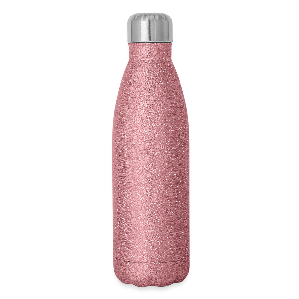 Glitzer Edelstahl Thermosflasche - Pink Glitzer