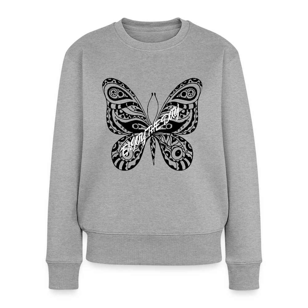 Frauen Premium Pullover - Grau meliert