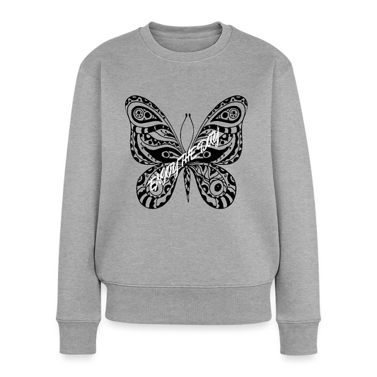 Frauen Premium Pullover - Grau meliert