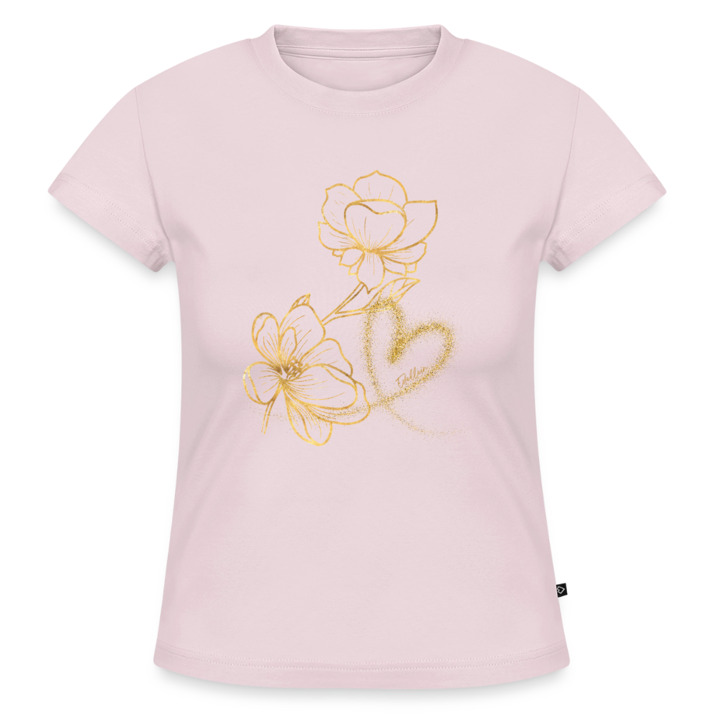 SLIM FIT Frauen Organic T-Shirt - Puderrosa