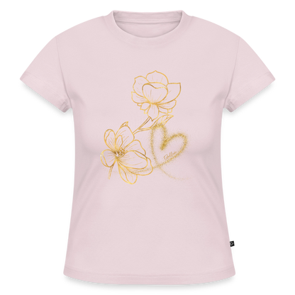 SLIM FIT Frauen Organic T-Shirt - Puderrosa
