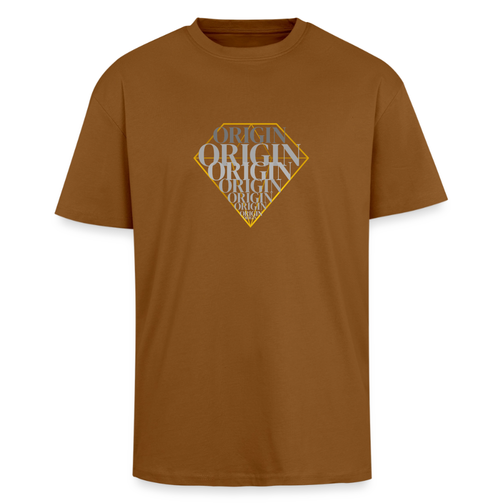 Oversized Heavyweight Unisex T-Shirt - Toffee