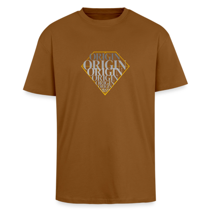 Oversized Heavyweight Unisex T-Shirt - Toffee