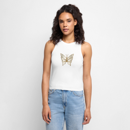 Frauen Cropped Tank Top - Weiß