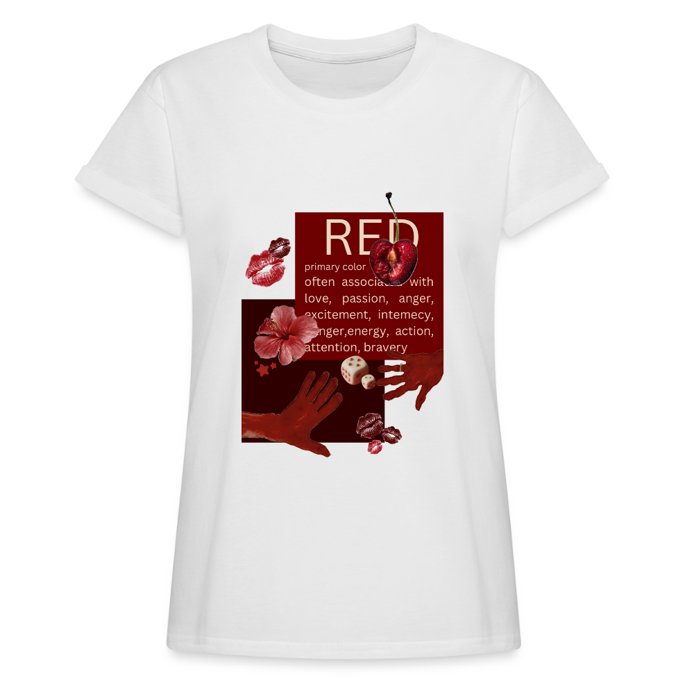 Relaxed Fit Frauen T-Shirt - Weiß