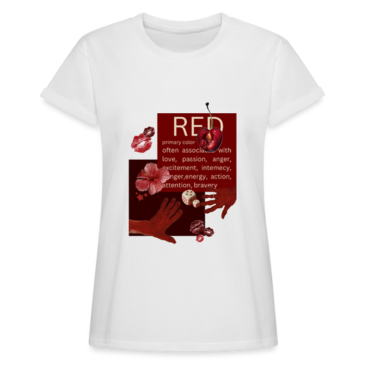 Relaxed Fit Frauen T-Shirt - Weiß
