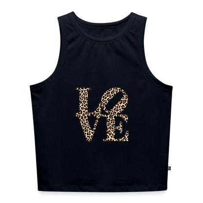 Frauen Cropped Tank Top - Navy