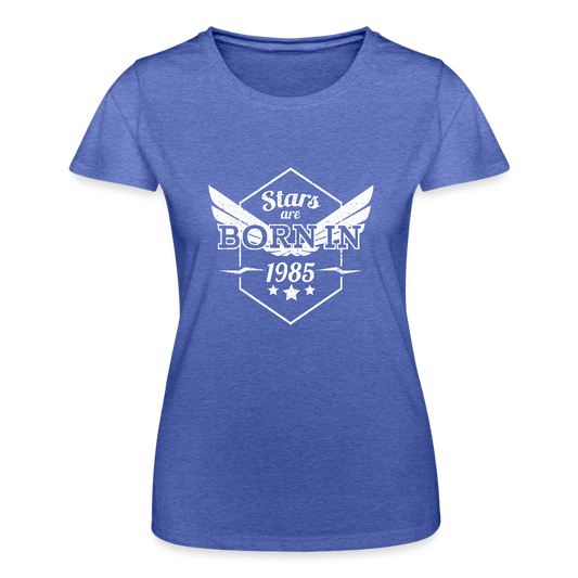 Frauen-T-Shirt von Fruit of the Loom - Blau meliert