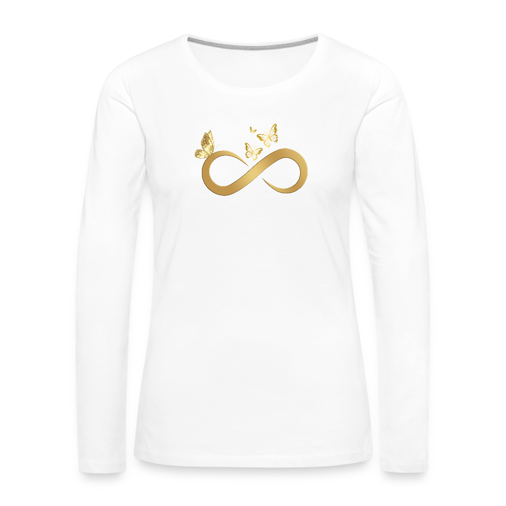 Frauen Premium Langarmshirt - Weiß