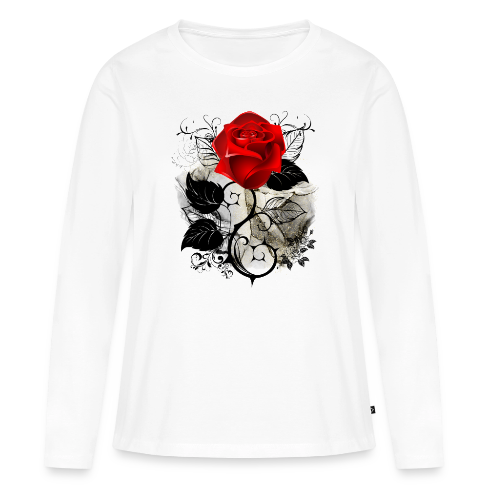 Frauen Premium Langarmshirt - Weiß