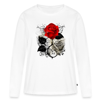 Frauen Premium Langarmshirt - Weiß