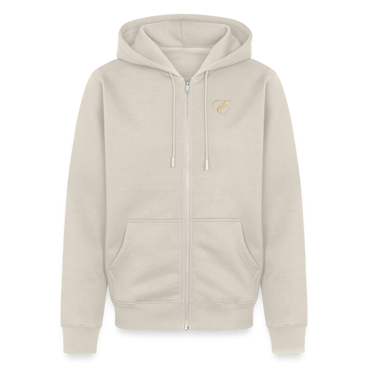 Männer Premium Kapuzenjacke - Beige