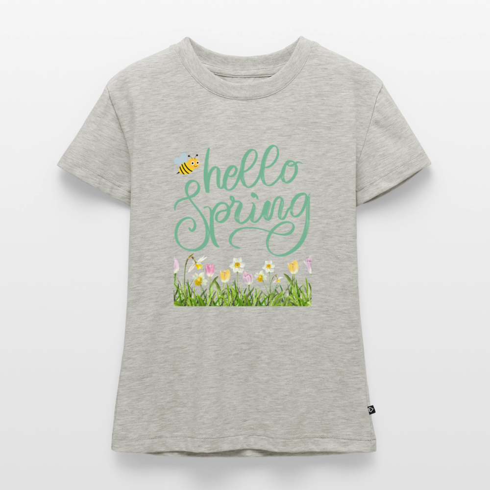 SLIM FIT Frauen Organic T-Shirt - Grau meliert