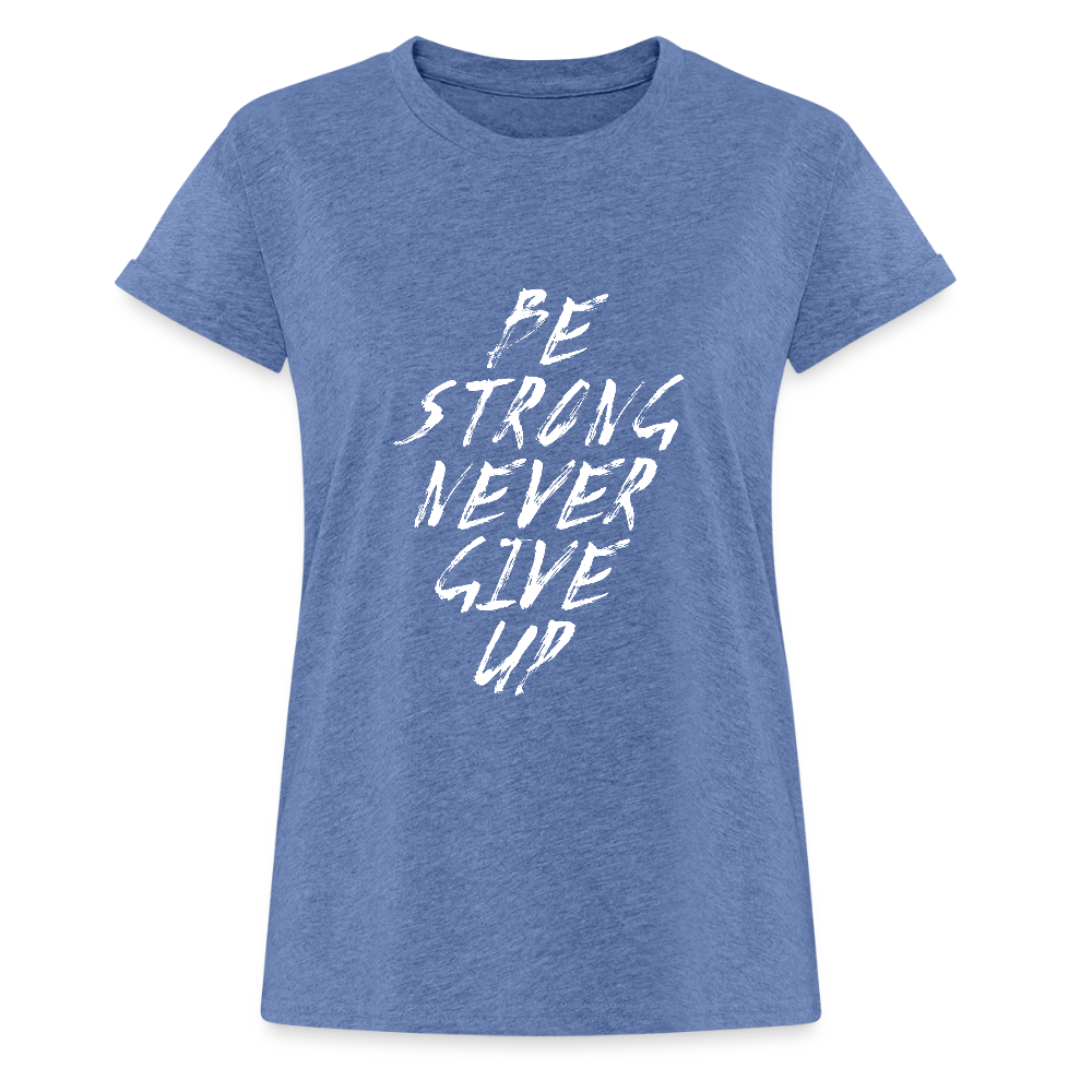 Frauen Oversize T-Shirt - Denim meliert