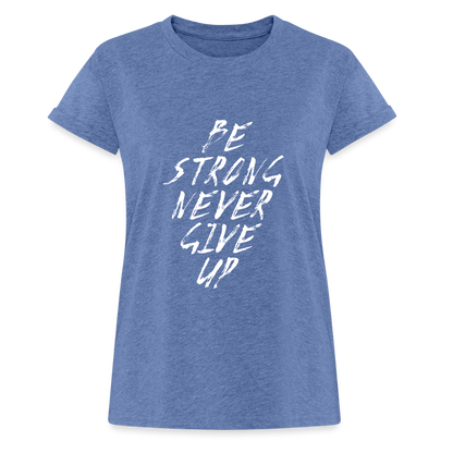 Frauen Oversize T-Shirt - Denim meliert