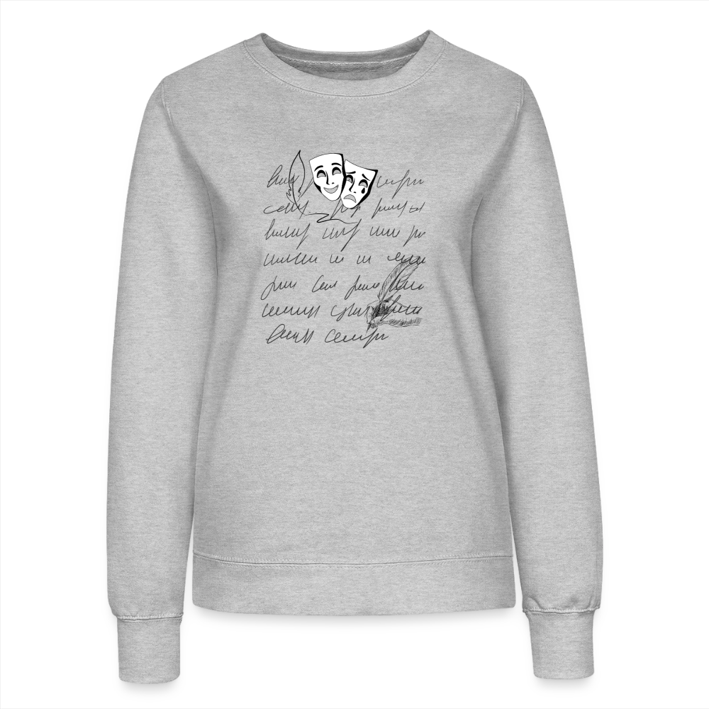 Frauen Sweatshirt - Grau meliert