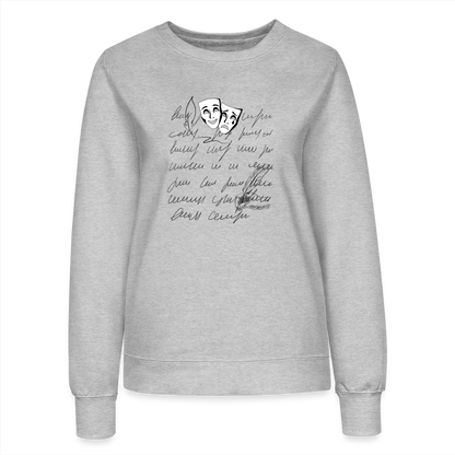 Frauen Sweatshirt - Grau meliert