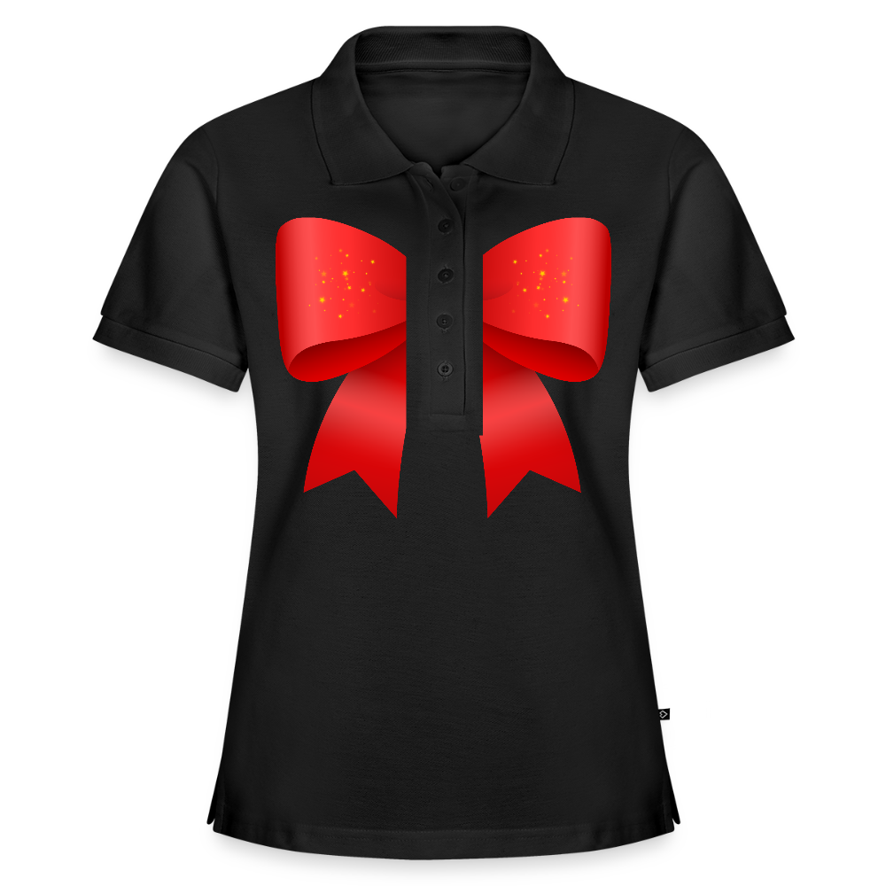 Frauen Premium Bio Polo Shirt - Schwarz