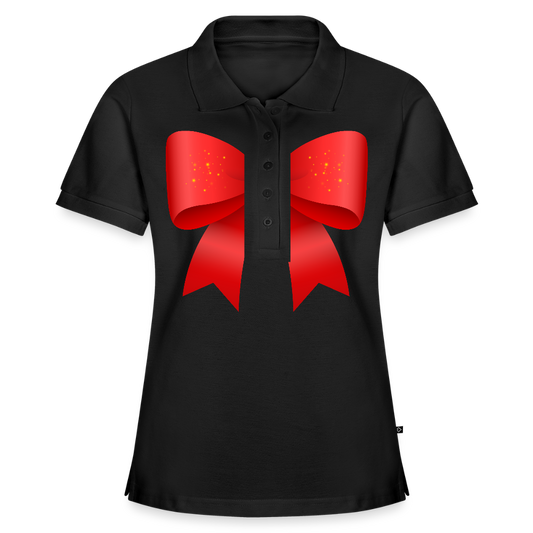 Frauen Premium Bio Polo Shirt - Schwarz