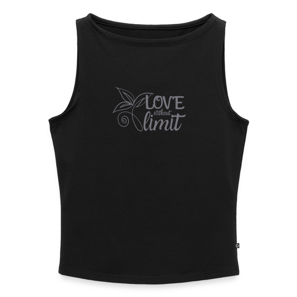 Frauen Tank Top mit U-Boot-Ausschnitt - Schwarz