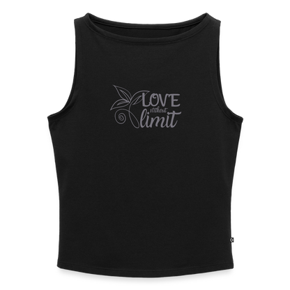 Frauen Tank Top mit U-Boot-Ausschnitt - Schwarz