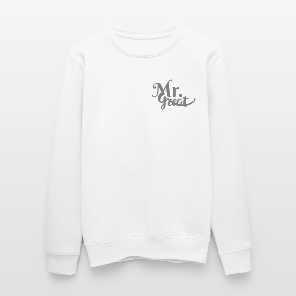 Unisex Bio-Sweatshirt ROLLER - Weiß