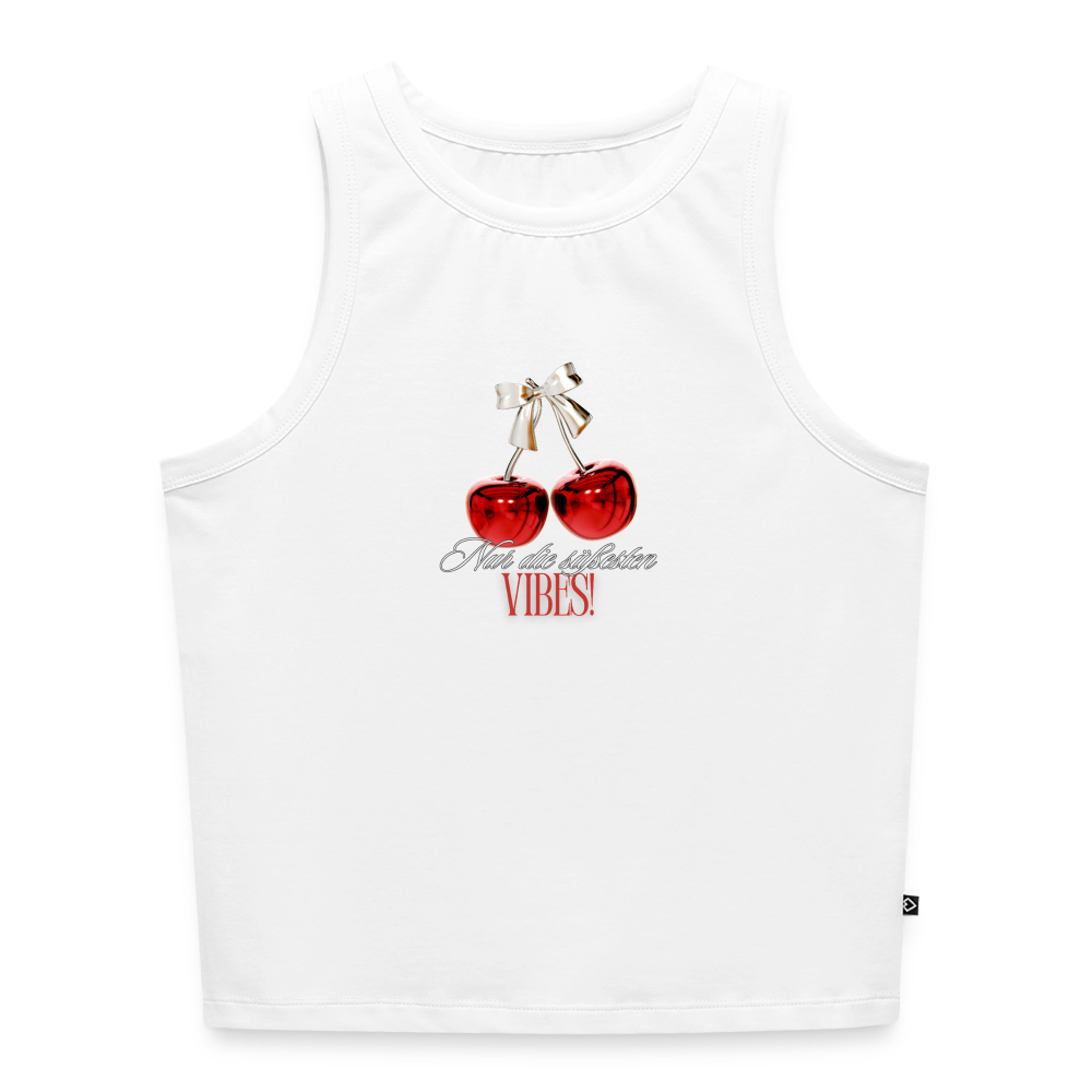 Cropped Frauen Organic Tank Top - Weiß
