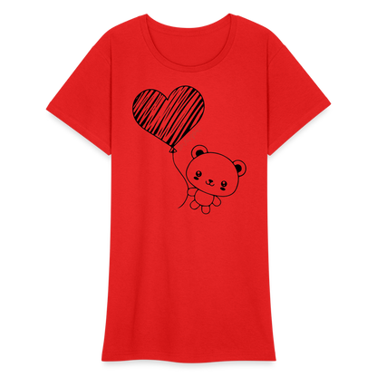 Frauen Heavy T-Shirt - Rot