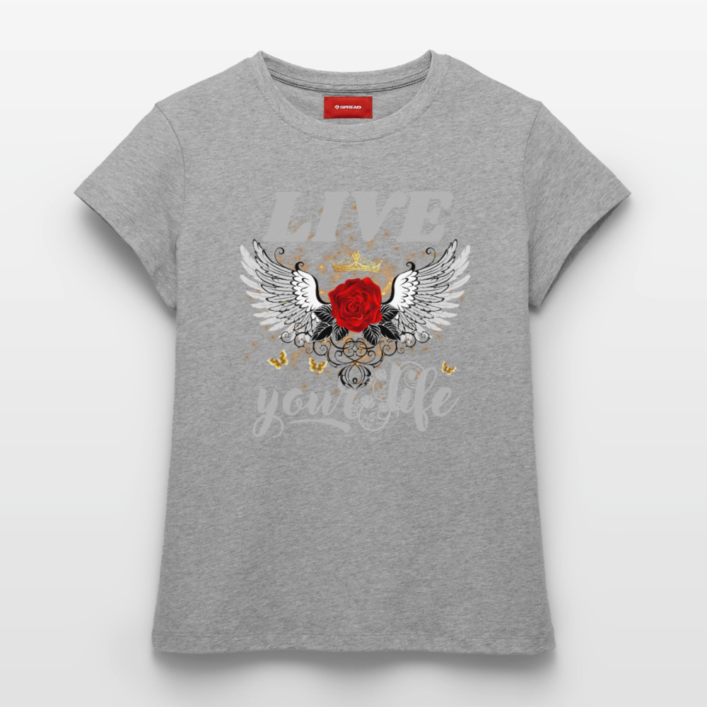 Frauen Supima Cotton T-Shirt - Grau meliert