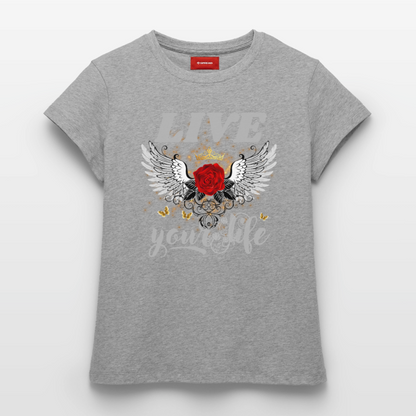 Frauen Supima Cotton T-Shirt - Grau meliert