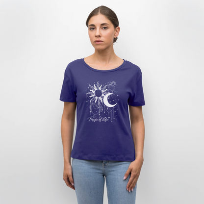 Relaxed Rundhals Frauen Bio-T-Shirt - Dämmerung