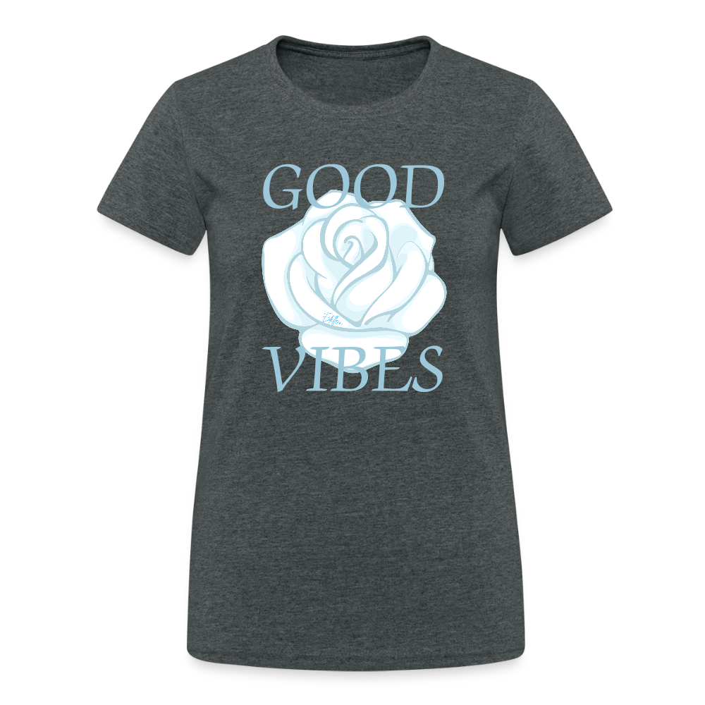 Frauen Gildan Heavy T-Shirt - Dunkelgrau meliert