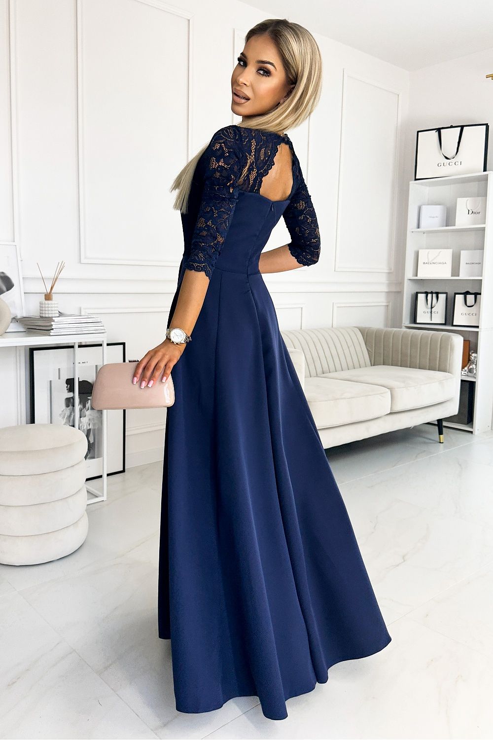  Langes Kleid model 177069 Numoco 